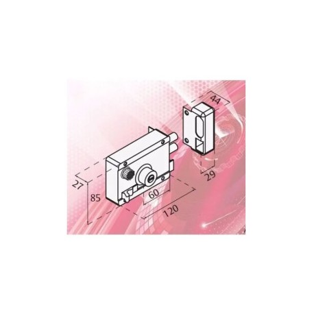 CERRADURA PHILLIPS 4000 PASADOR DERECHA INSTAFACIL