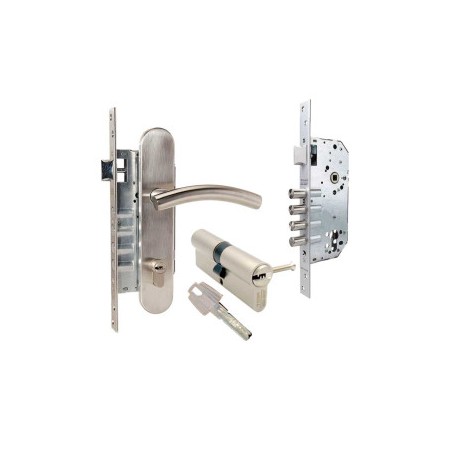 CERRADURA PHILLIPS 550 MM NEGRA ALUMINIO