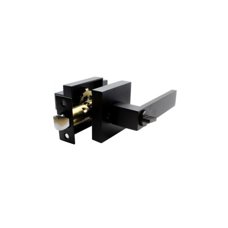 CERRADURA INOXX MILAN RECAMARA CON LLAVE NEGRA