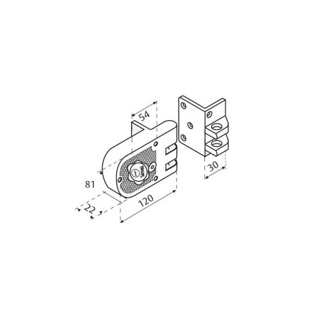 CERRADURA PHILLIPS 625 IF LLAVE LLAVE IZQUIERDA MORDAZA