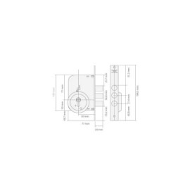 copy of CERRADURA TESA ROSETA LAZIO RB100 T60