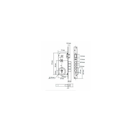 CILINDRO DEXTER 60 MM LLAVE LLAVE 6530