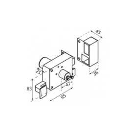 BISAGRA ARQUITECTONICA 3"x3" 2mm NIQUEL SATINADO DEXTER