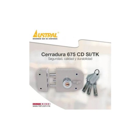 CERRADURA DEXTER 4 BULONES TETRA CROMO 6372