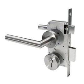 CERROJO DEXTER 6376 TETRA PASADOR NIQUEL SATINADO  GRANDE