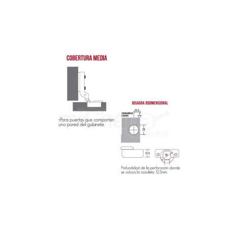 CANDADO DEXTER 50MM ACORAZADO ALTA SEGURIDAD ROJO 16940